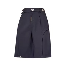 Customized summer niche black five-point pants design deconstructed three-dimensional mechanical metal buckle trousers men's shorts straight leg loose ruffian handsome five-point pants trendy SKSP072 Customized summer niche black five-point pants design deconstructed three-dimensional mechanical metal buckle trousers men's shorts straight leg loose ruffian handsome five-point pants trendy SKSP072